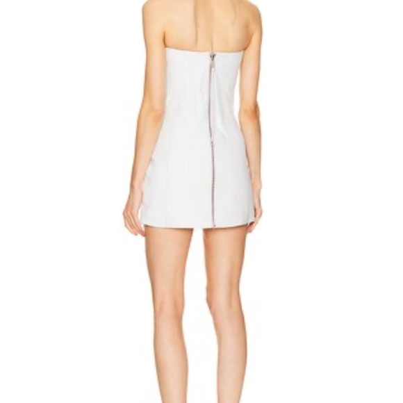 retrofete Amberly Leather Dress in Optic White - Picture 5 of 14